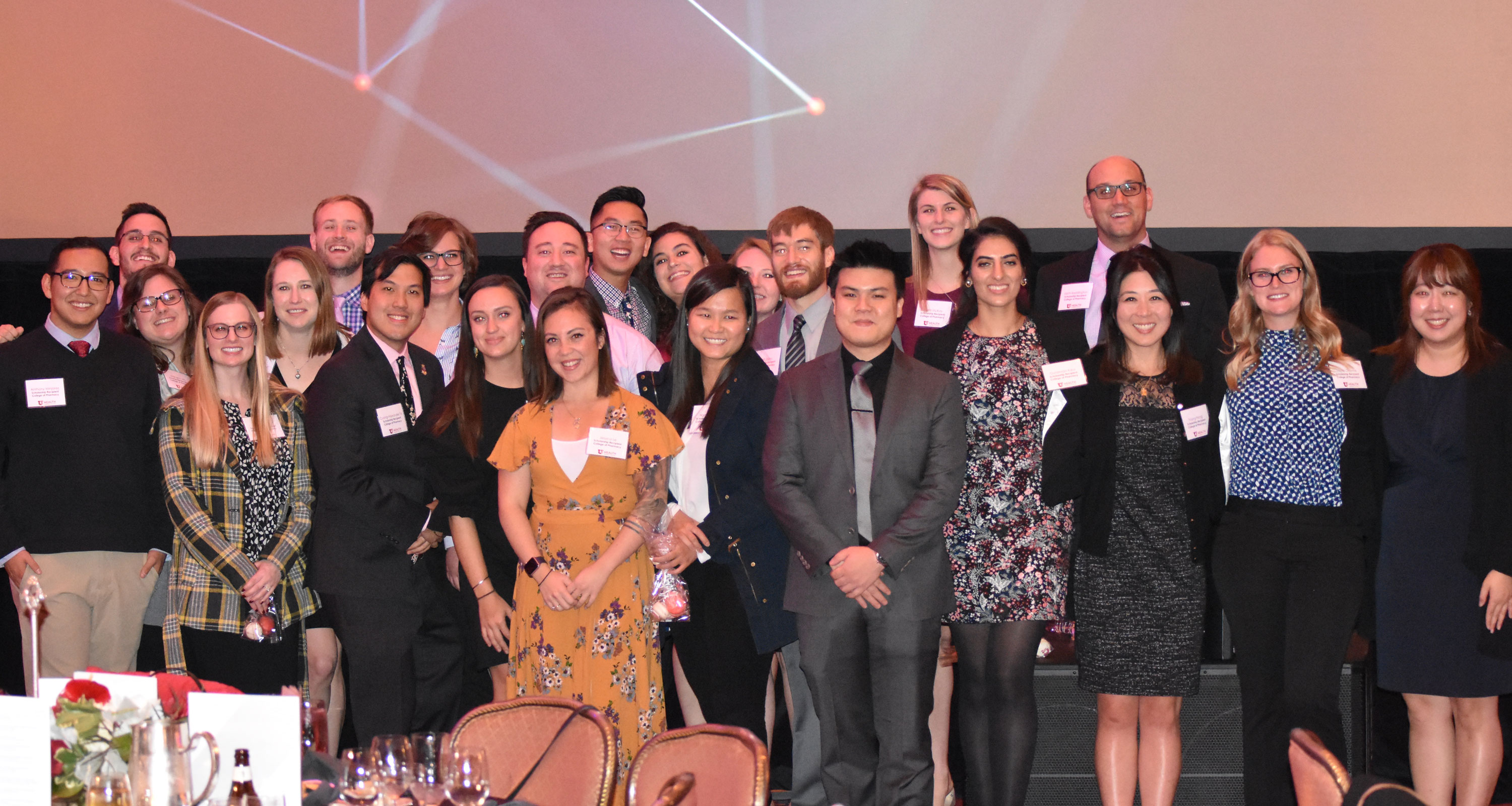 Health Sciences Scholarship Banquet 2018 group photo