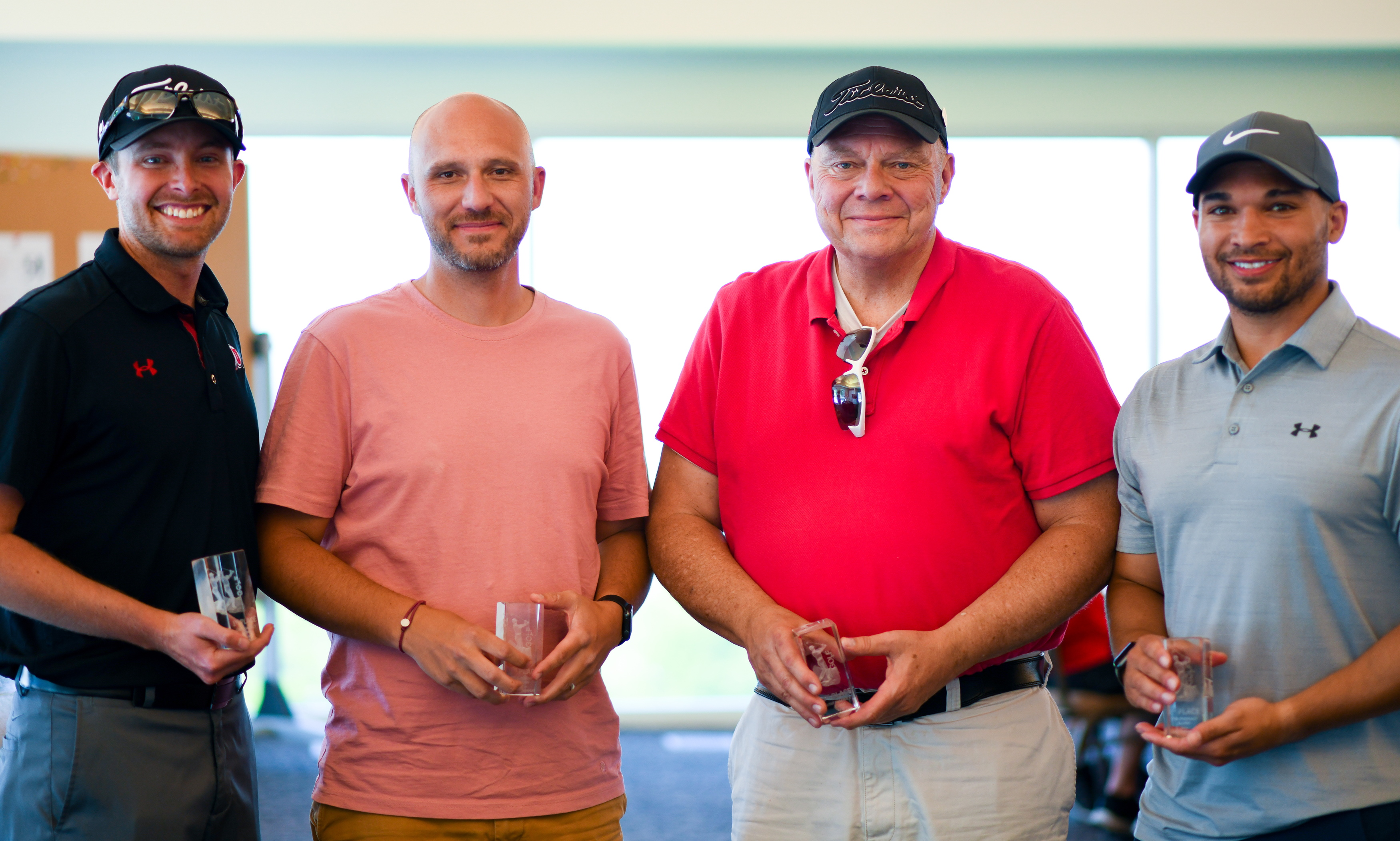 first place winners of alumni golf tournament