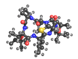 molecule model blue ireland lab