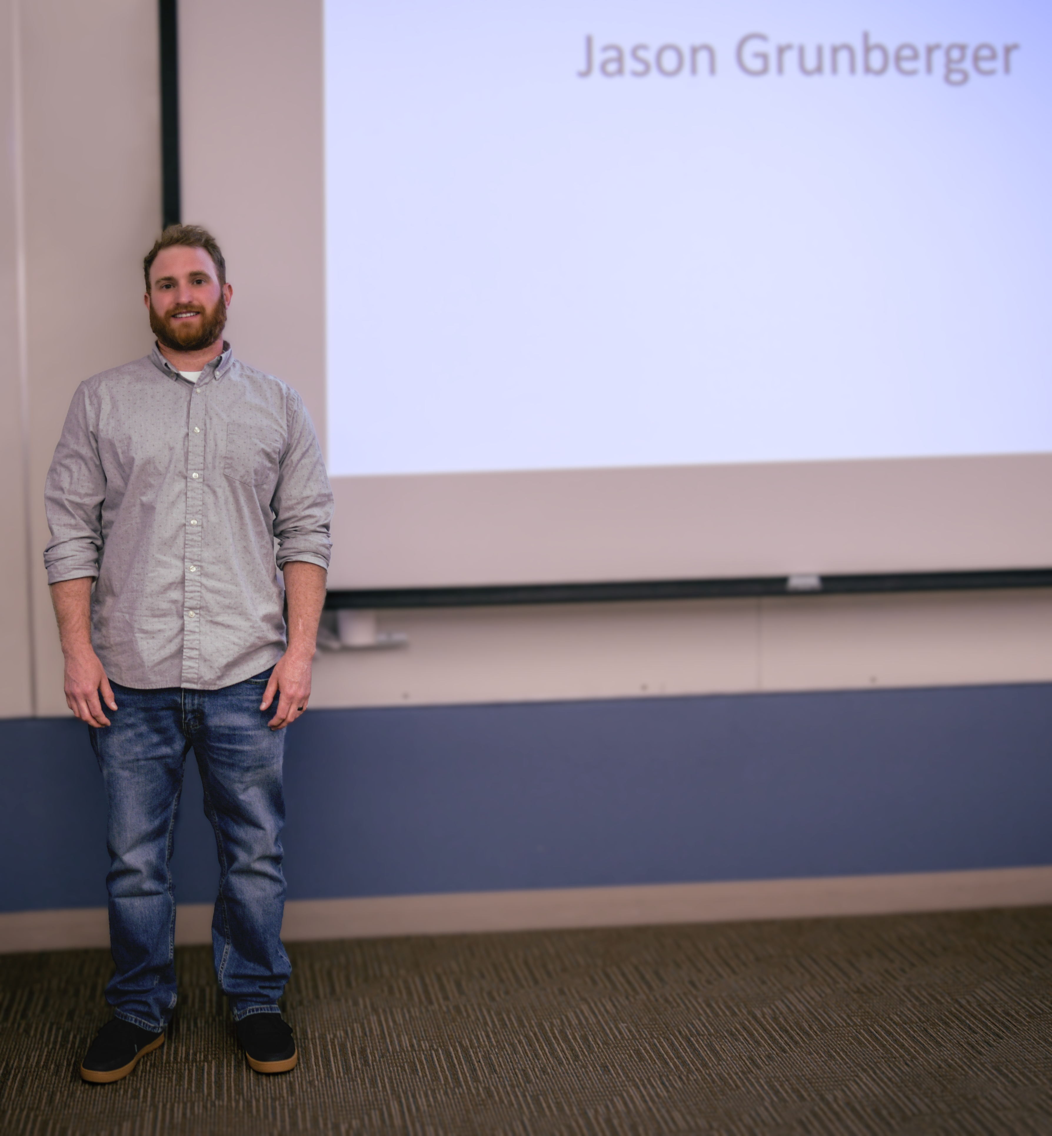 Jason Grunberger receiving award