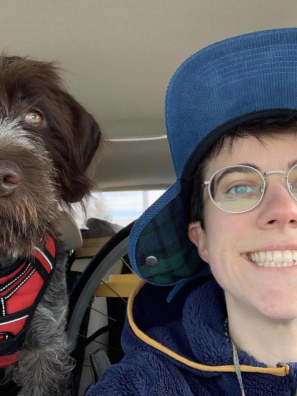 Abby Scott with her dog Howdy