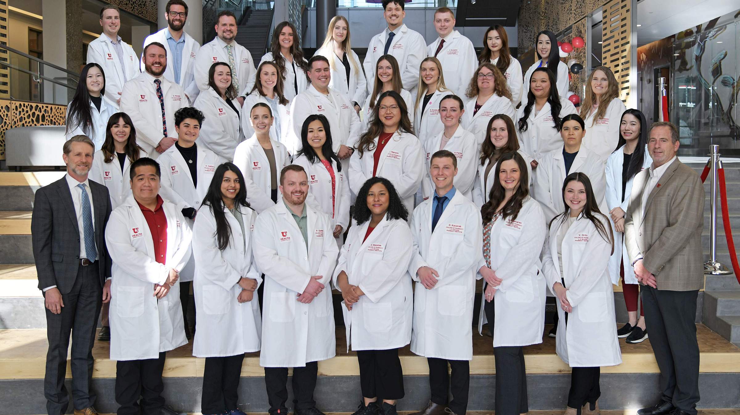 Doctor of Pharmacy Class of 2025 Formal Photo with Leadership